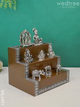 Swarna Golu 6 - Silver Oxidized Padi & Antique Idols Wl4497