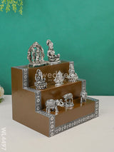 Swarna Golu 6 - Silver Oxidized Padi & Antique Idols Wl4497