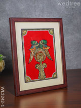 Tanjore Art Double Parrot Motif Photo Frame - Wl3242-1 Frames