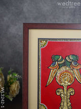 Tanjore Art Double Parrot Motif Photo Frame - Wl3242-1 Frames