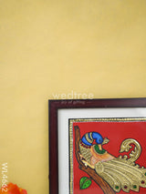 Tanjore Art Photo Frame - Peacock Wl4662 Painting