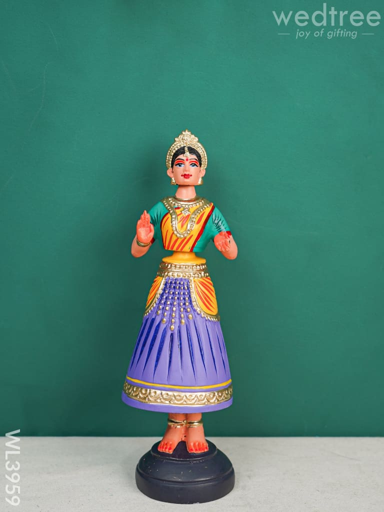 Tanjore Dancing Doll - Kondapalli Wl3959 Wooden Decor