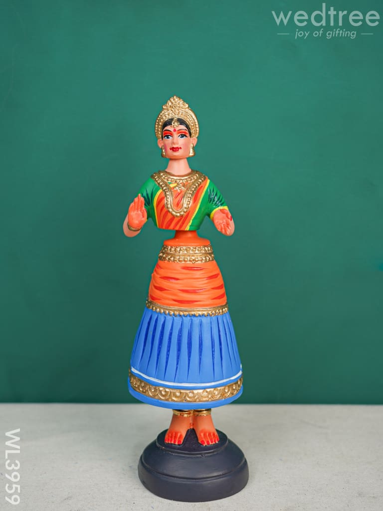 Tanjore Dancing Doll - Kondapalli Wl3959 Wooden Decor