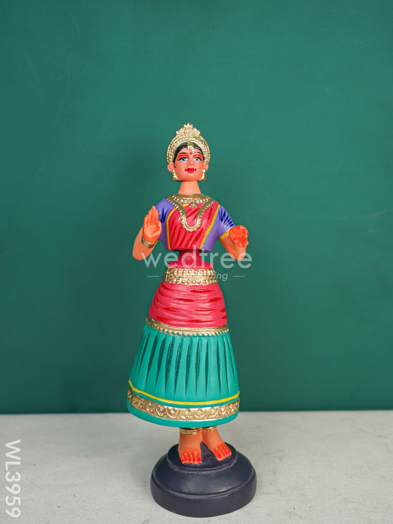 Tanjore Dancing Doll - Kondapalli Wl3959 Wooden Decor