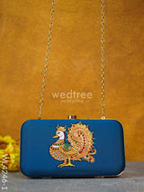 Designer Clutch Sling Bag - Wl4246 Blue Clutches And Purses