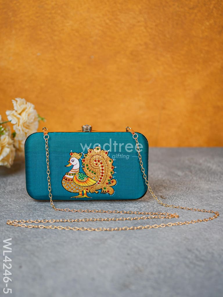 Designer Clutch Sling Bag - Wl4246 Green Clutches And Purses