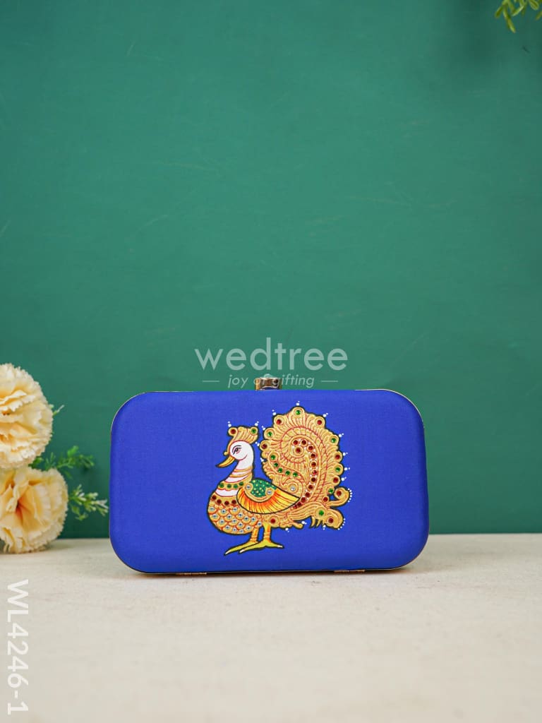 Tanjore Painted Sling Clutch - Wl4246 Clutches And Purses