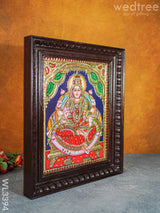 Tanjore Painting Aishwarya Lakshmi - Flat (Gold Foil) 15 X 12 Inch Wl3394