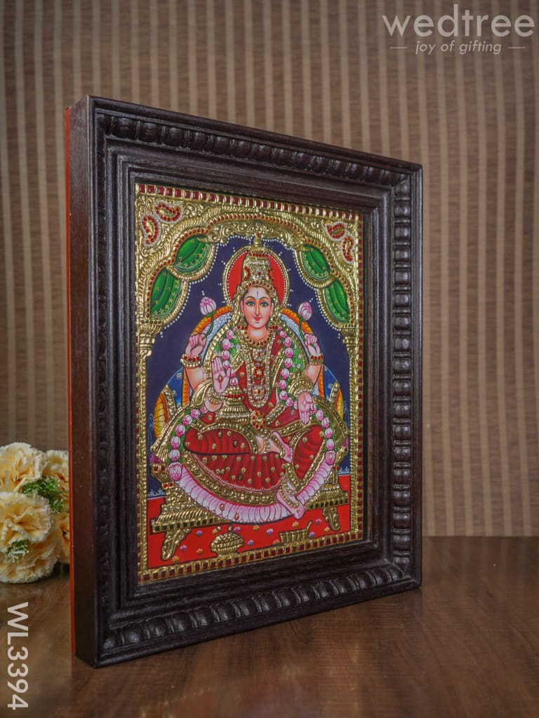 Tanjore Painting Gaja Lakshmi - 15 X 12 Inch Wl3394