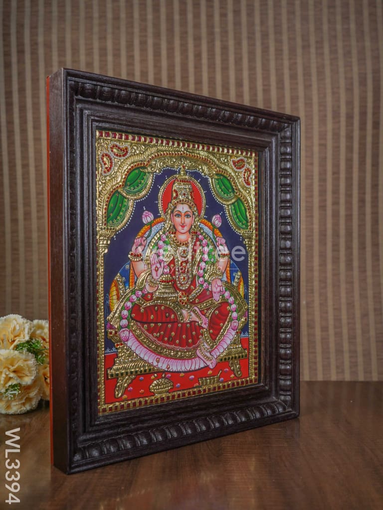 Tanjore Painting Gaja Lakshmi - 15 X 12 Inch Wl3394