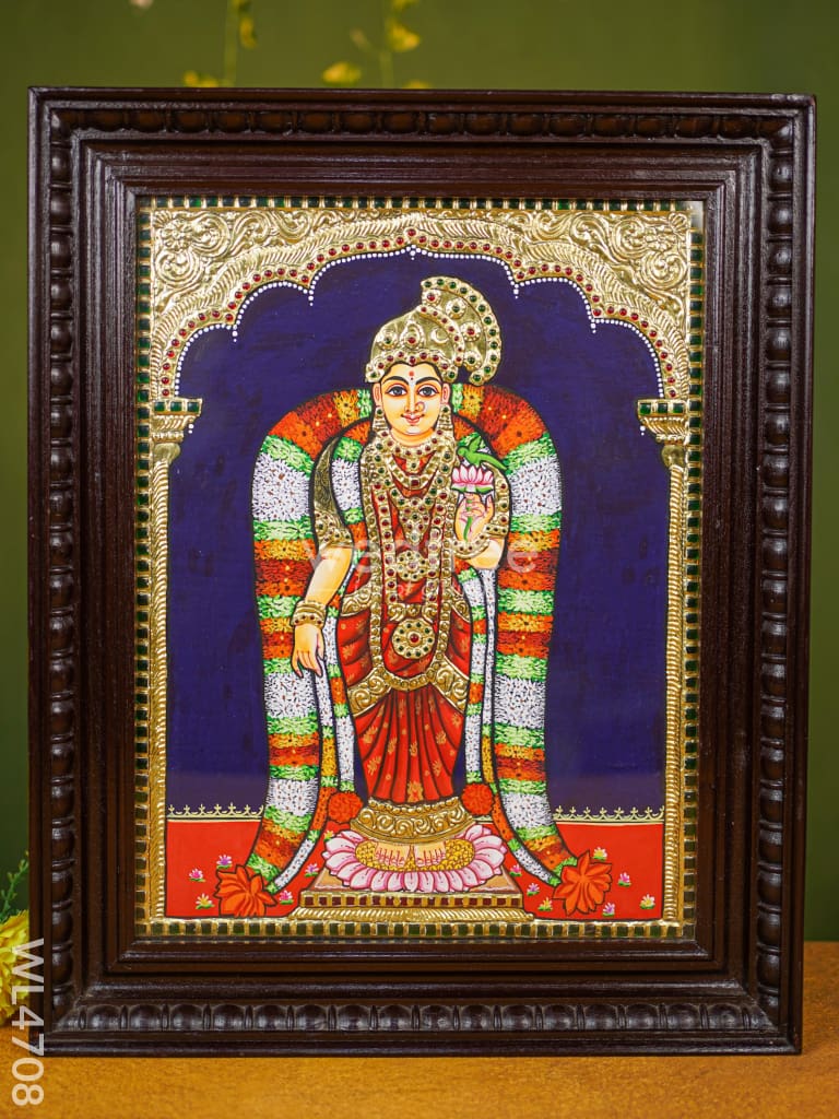 Tanjore Painting - Andal Flat (Gold Foil) 18 X 14 Inch Wl4708