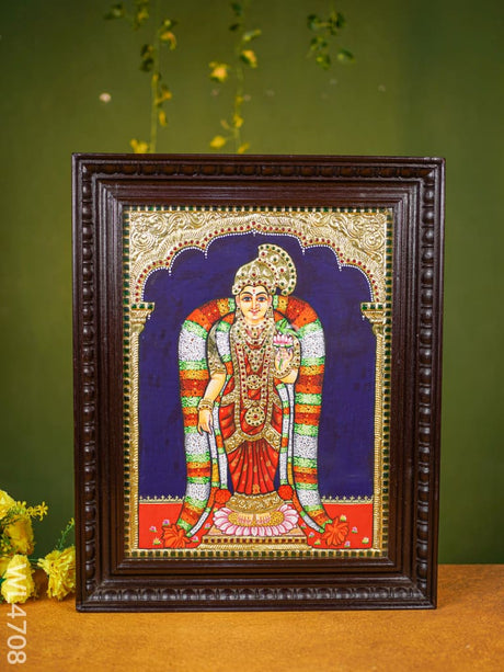 Tanjore Painting - Andal Flat (Gold Foil) 18 X 14 Inch Wl4708