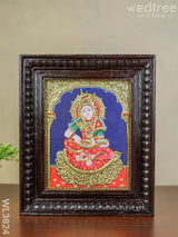 Tanjore Painting - Annapoorani Semi Embossed 10 X 8 Inch Wl3824