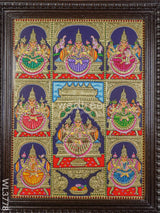 Tanjore Painting Ashtalakshmi - 24X18 Inch Wl3778