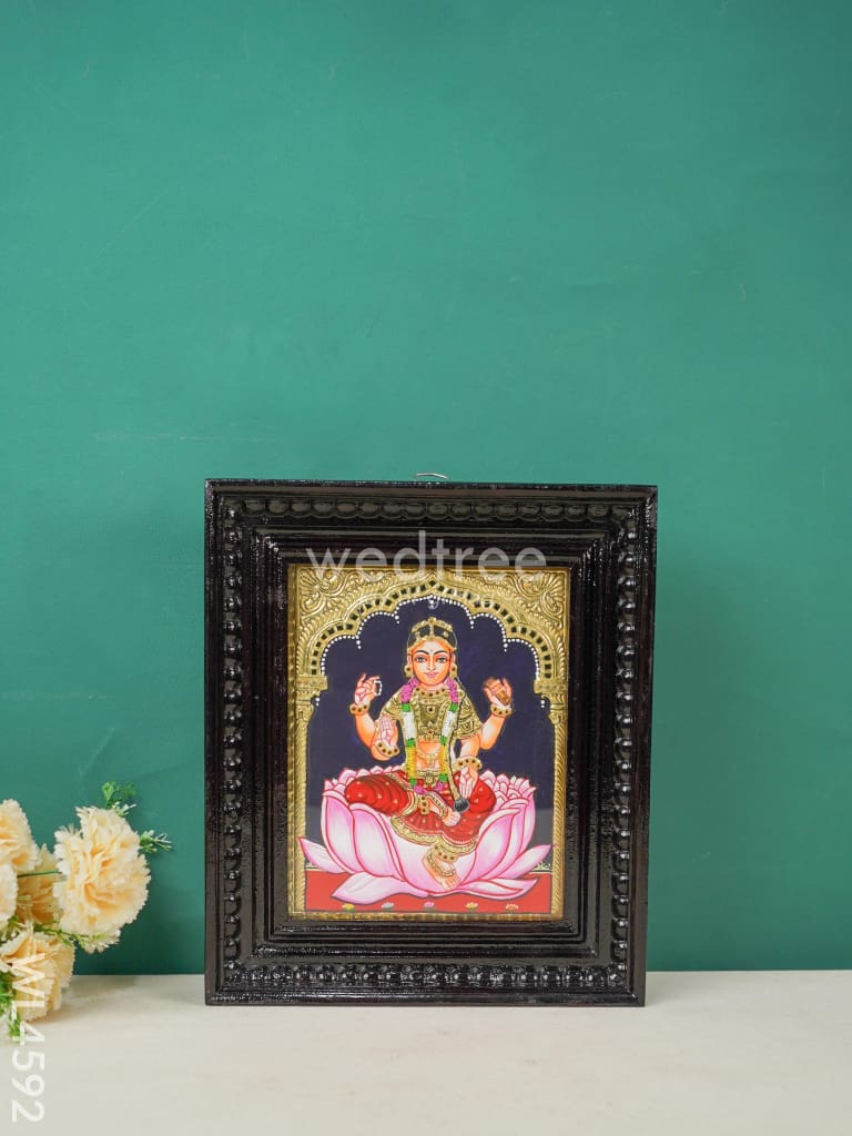 Tanjore Painting - Bala Tripura Sundari Flat (Gold Foil) 10 X 8 Inch Wl4592