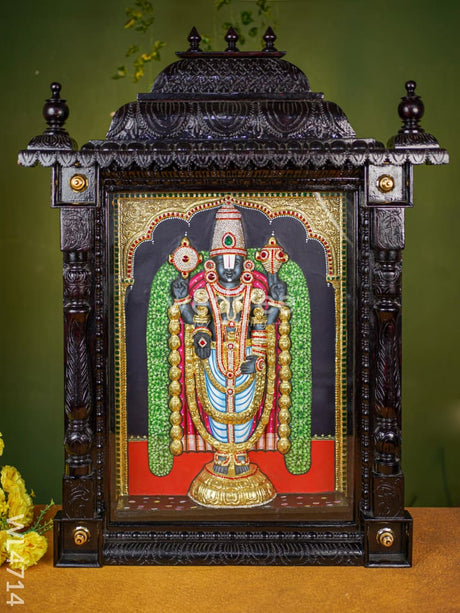 Tanjore Painting - Balaji 24 X 18 Inch Fully Embossed Wl4714