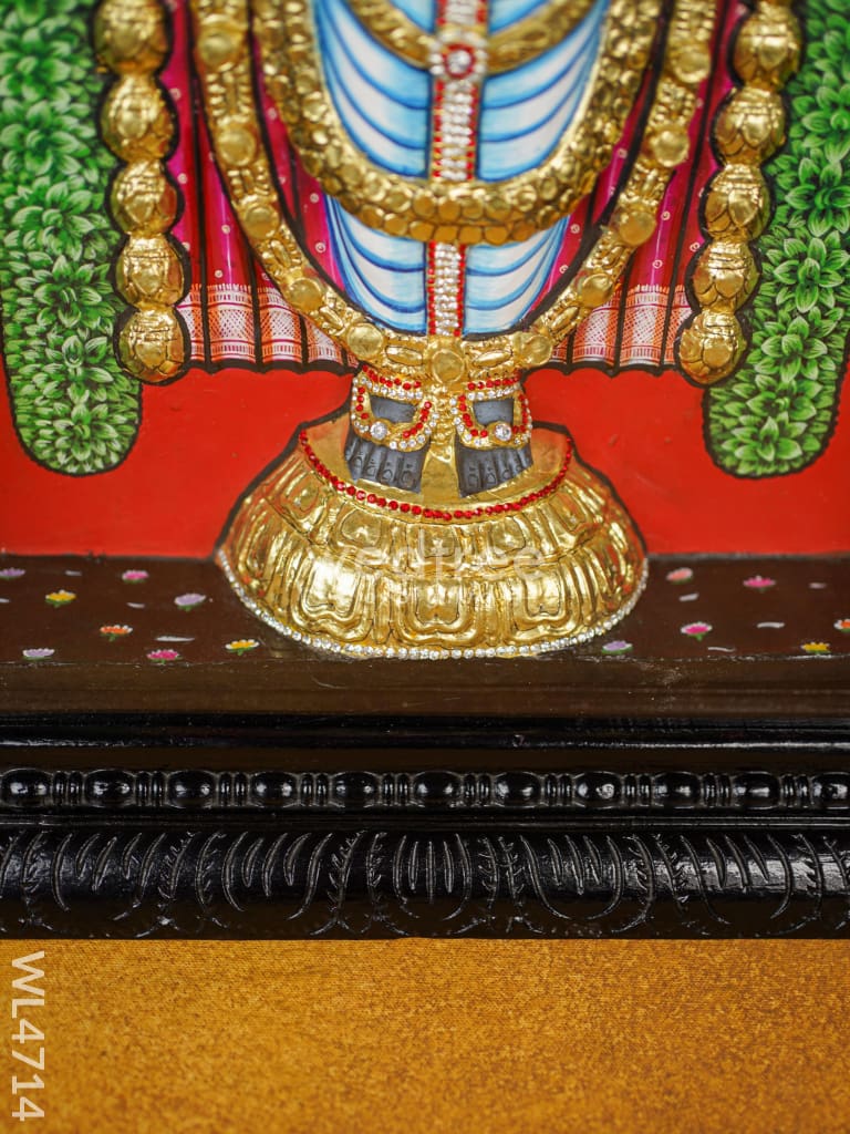 Tanjore Painting - Balaji 24 X 18 Inch Fully Embossed Wl4714