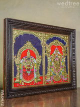 Tanjore Painting Balaji Padmavati Thayar- 24X18 Inches - Wl0472