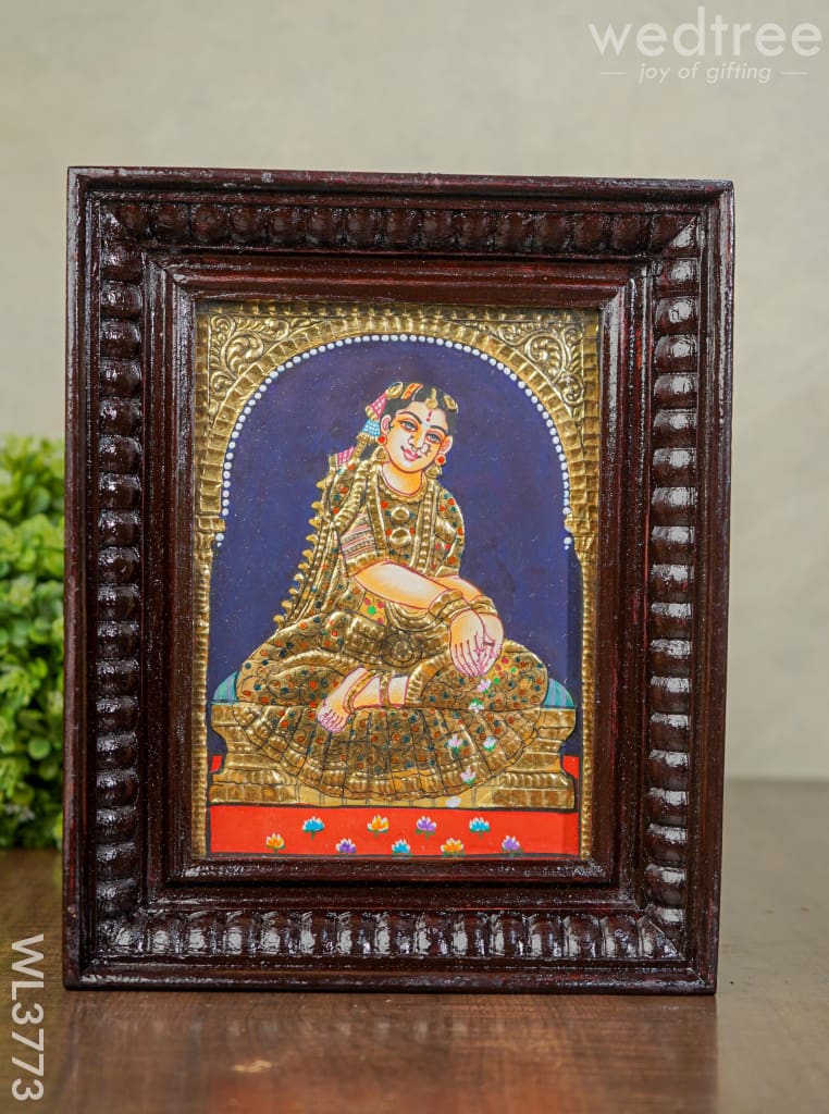 Tanjore Painting Bride - 10X8 Inch Wl3773