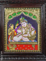 Tanjore Painting Butter Krishna - 15X12 Inch Wl3788