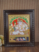 Tanjore Painting Butter Krishna - Flat (Gold Foil) 15X12 Wl2466
