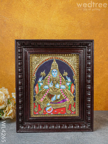 Tanjore Painting - Dhanvantri 10 X 8 Inch Flat [Gold Foil] Wl4265