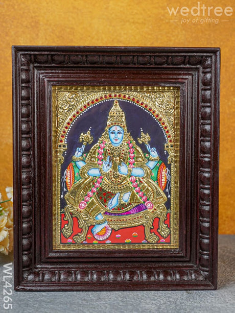 Tanjore Painting - Dhanvantri 10 X 8 Inch Flat [Gold Foil] Wl4265