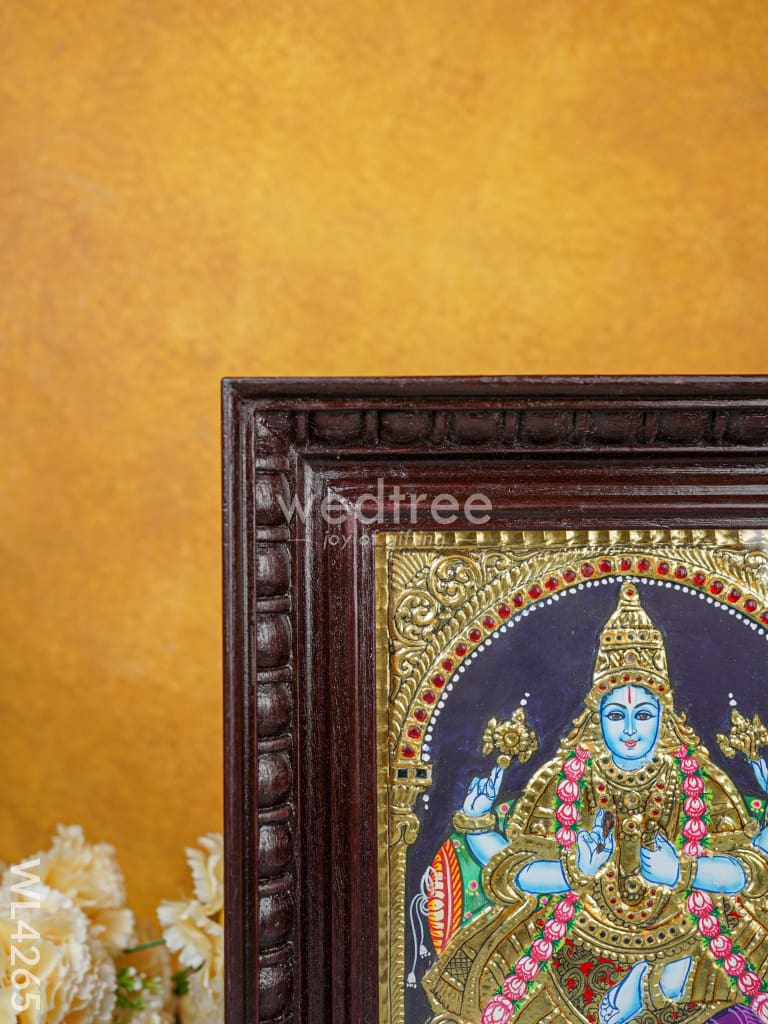 Tanjore Painting - Dhanvantri 10 X 8 Inch Flat [Gold Foil] Wl4265