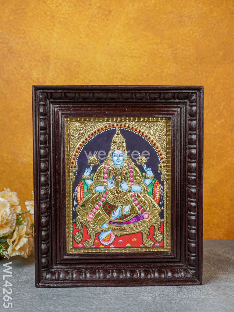 Tanjore Painting - Dhanvantri 10 X 8 Inch Flat [Gold Foil] Wl4265