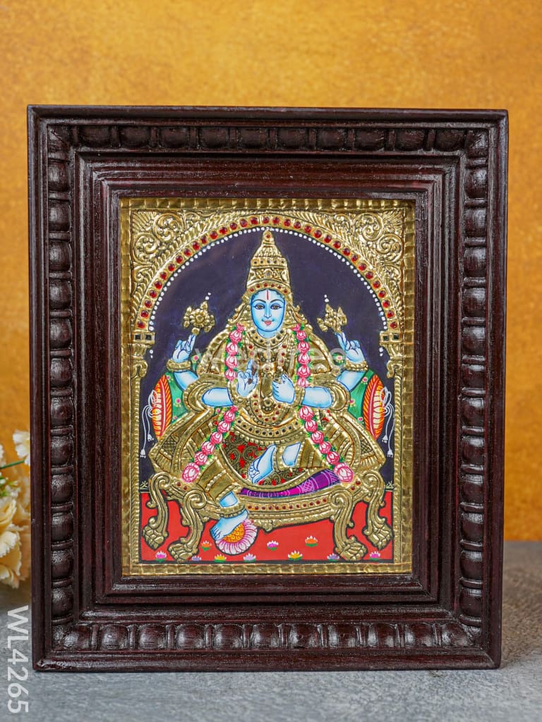 Tanjore Painting - Dhanvantri 10 X 8 Inch Flat [Gold Foil] Wl4265