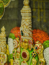 Tanjore Painting (Embossed) Balaji Padmavathi Thayar - 4X3Ft Wl3800