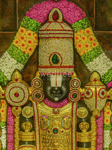 Tanjore Painting (Embossed) Tirupathi Balaji - 4X3Ft Wl3799