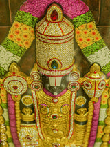 Tanjore Painting (Embossed) Tirupathi Balaji - 4X3Ft Wl3799