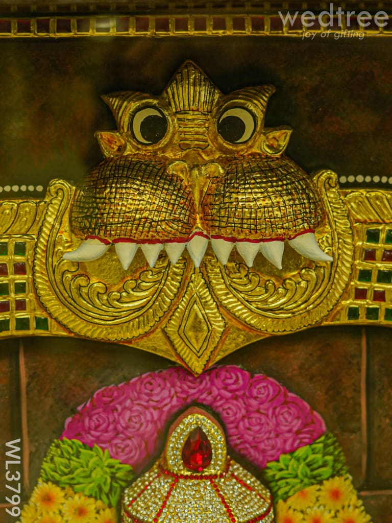 Tanjore Painting (Embossed) Tirupathi Balaji - 4X3Ft Wl3799