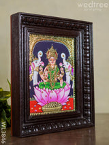 Tanjore Painting - Gaja Lakshmi Flat (Gold Foil) 10X8 Inch Wl3846