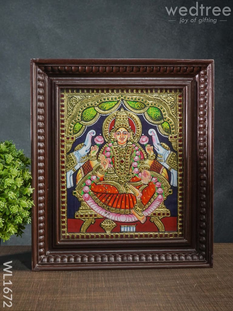 Tanjore Painting - Gajalakshmi (10X12) Wl1672