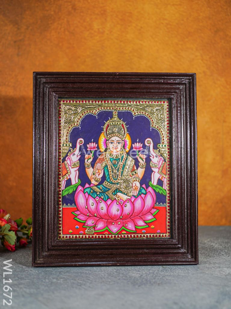 Tanjore Painting - Gajalakshmi (10X12) Wl1672