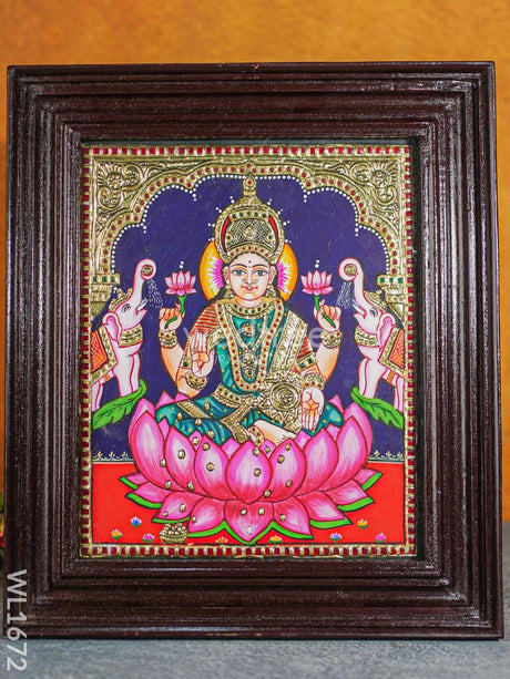 Tanjore Painting - Gajalakshmi (10X12) Wl1672