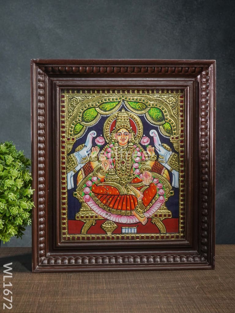 Tanjore Painting - Gajalakshmi (10X12) Wl1672