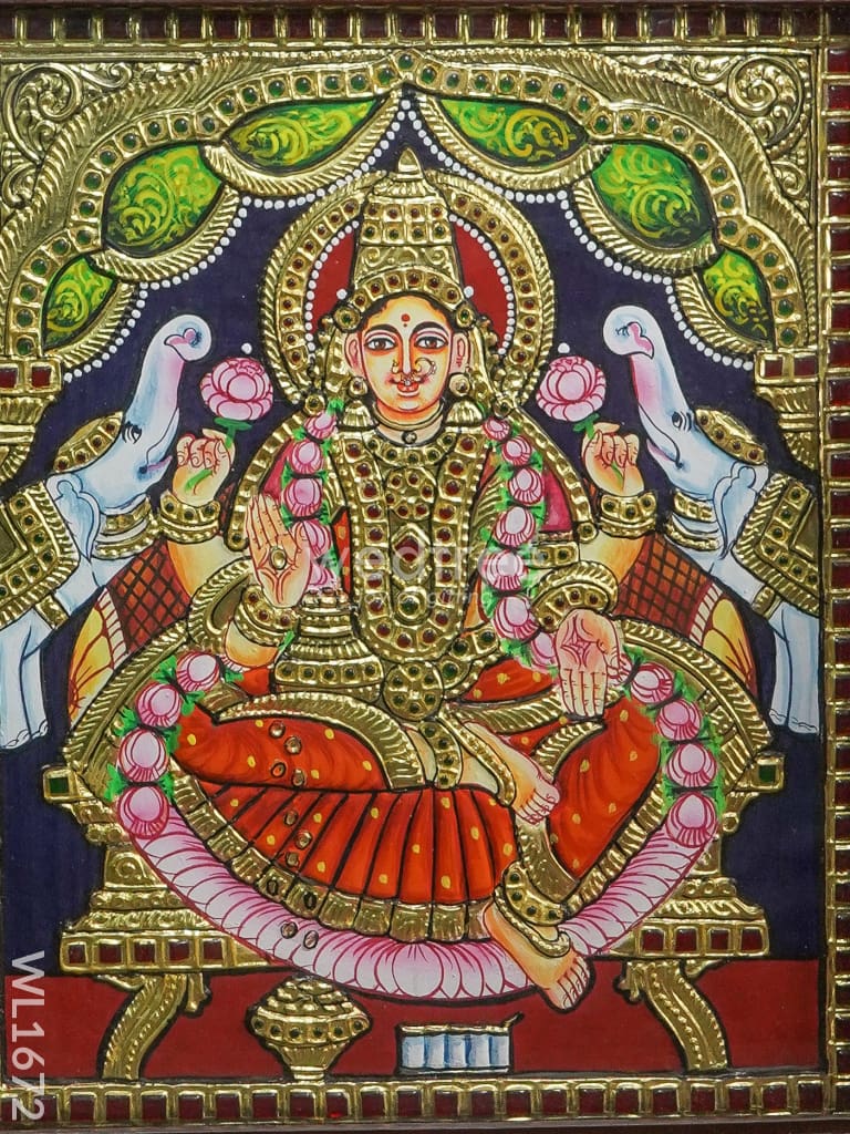 Tanjore Painting - Gajalakshmi (10X12) Wl1672