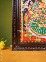 Tanjore Painting - Gajalakshmi Flat (Gold Foil) 18 X 14 Inch Wl4711