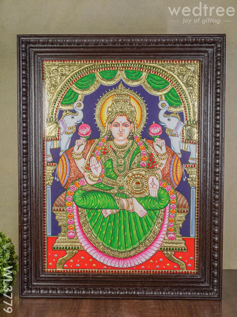 Tanjore Painting Gajalakshmi - 24X18 Inch Wl3779