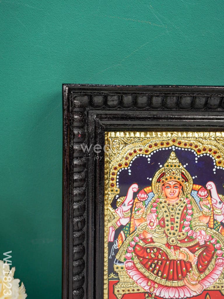 Tanjore Painting - Gajalakshmi Flat (Gold Foil) 8X6 Wl1823