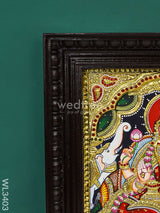 Tanjore Painting Gajalakshmi (Semi Embossed) - 15 X 12 Inch Wl3403