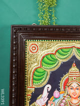 Tanjore Painting Gajalakshmi (Semi Embossed)- 24 X 18 Inch - Wl3391