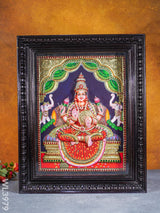 Tanjore Painting - Galajalskhmi 18 X 14 Inch Fully Embossed Wl3979