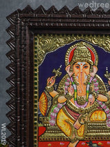 Tanjore Painting Ganesha (Chettinad Frame):  10X8 - Wl2019