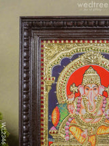 Tanjore Painting - Ganesha 12 X 10 Wl2346