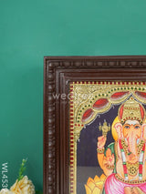 Tanjore Painting - Ganesha Flat (Gold Foil) 15 X 12 Inch Wl4539