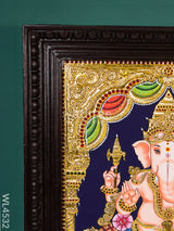 Tanjore Painting - Ganesha Flat (Gold Foil) 20 X 16 Inch Wl4532